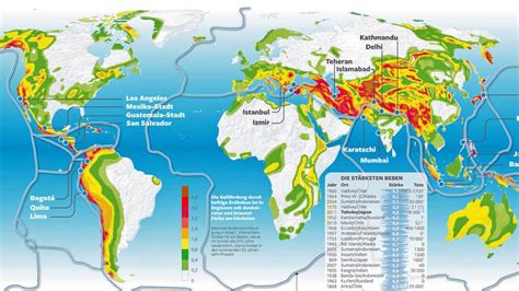 erdbeben weltweit liste